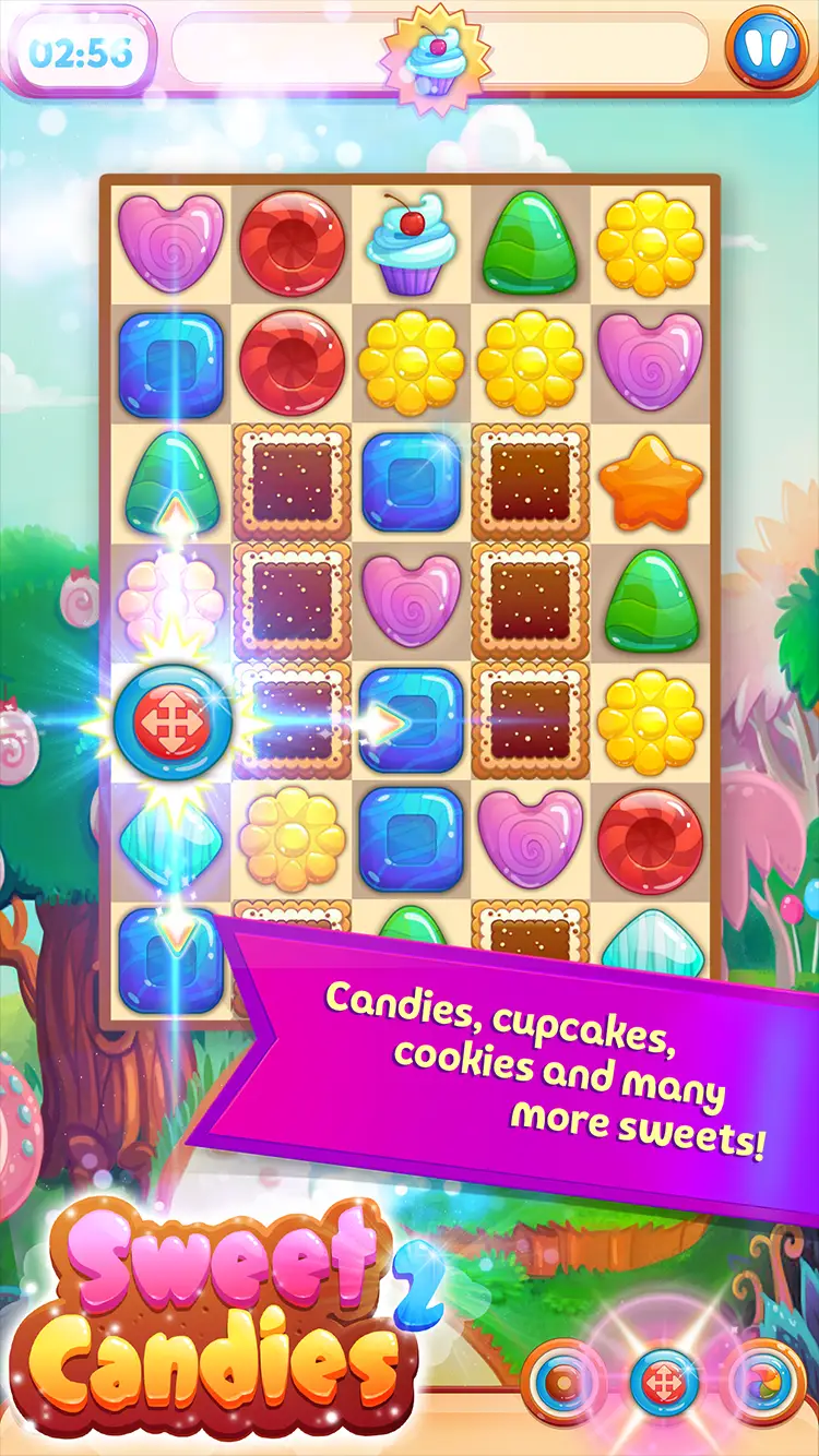 Sweet Candies 2 Gameplay