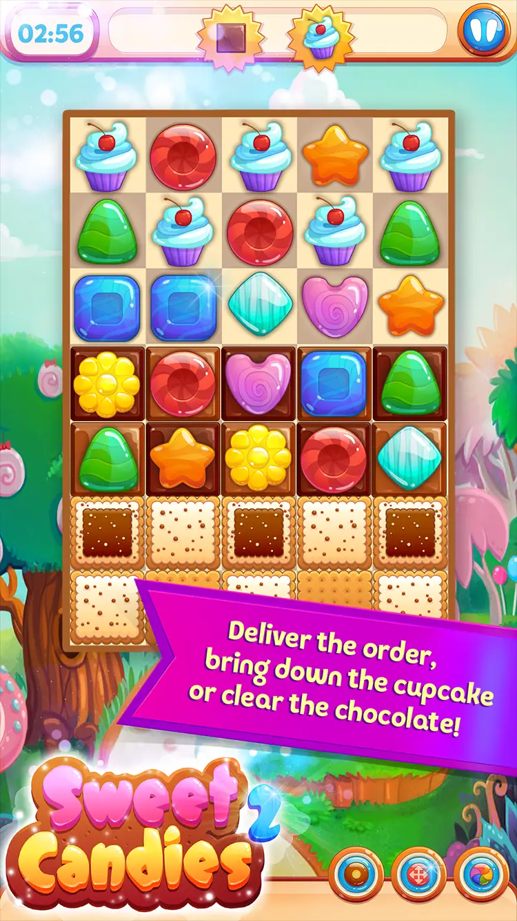 Sweet Candies 2 Levels